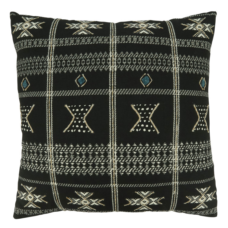 Saro Geometric Throw Pillow Wayfair